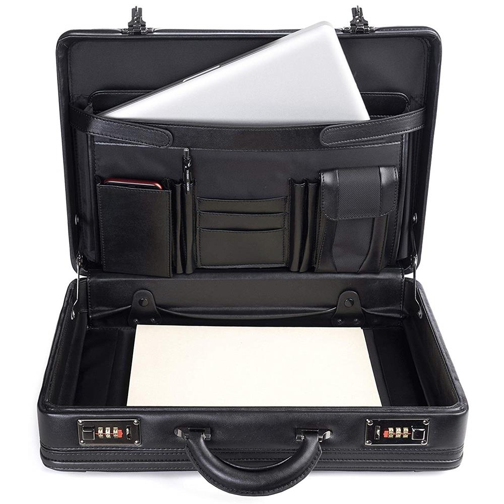 Black Lock Hard Side Briefcase-6