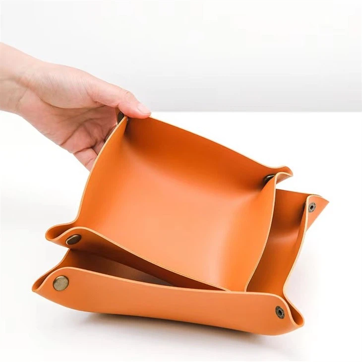 Leather Change Tray