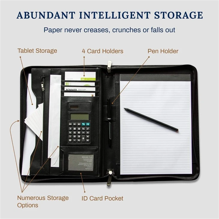 Leather Padfolio With Logo suppliers Leather Padfolio With Logo suppliers