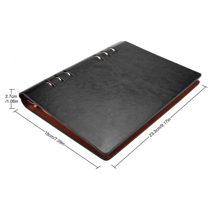 6 Ring Hard Cover PU A5 Leather Diary 6 Ring Hard Cover PU A5 Leather Diary