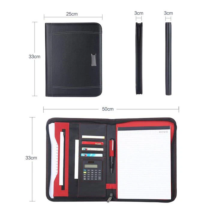 Expanding Leather Conference Folder A4