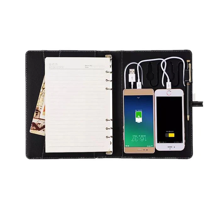 Personalized A5 Size USB Leather Notebook