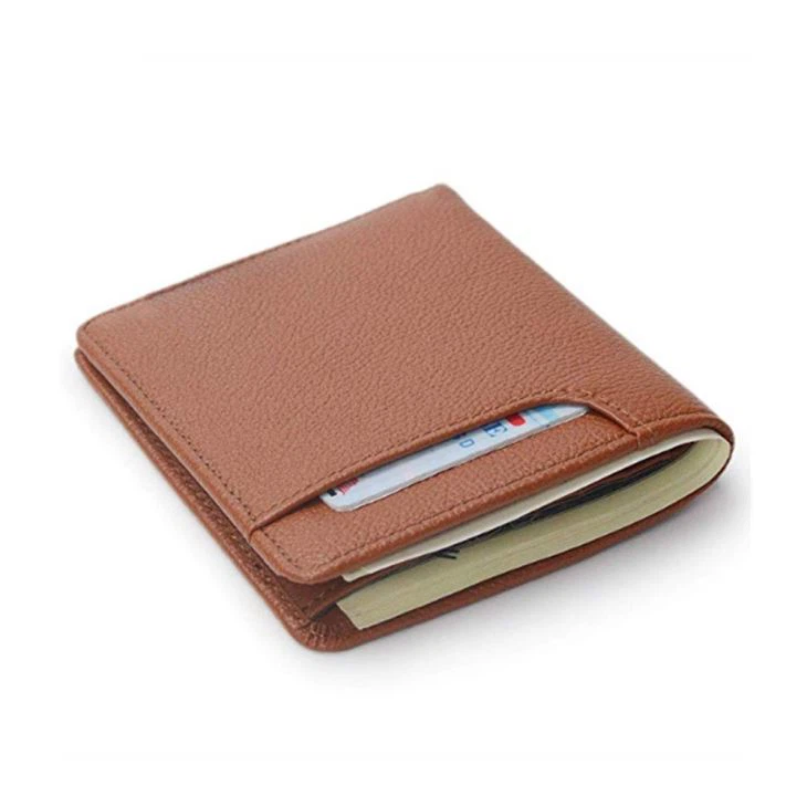 Small Size Brown Men Money Clip Wallet Logo Small Size Brown Men Money Clip Wallet Logo