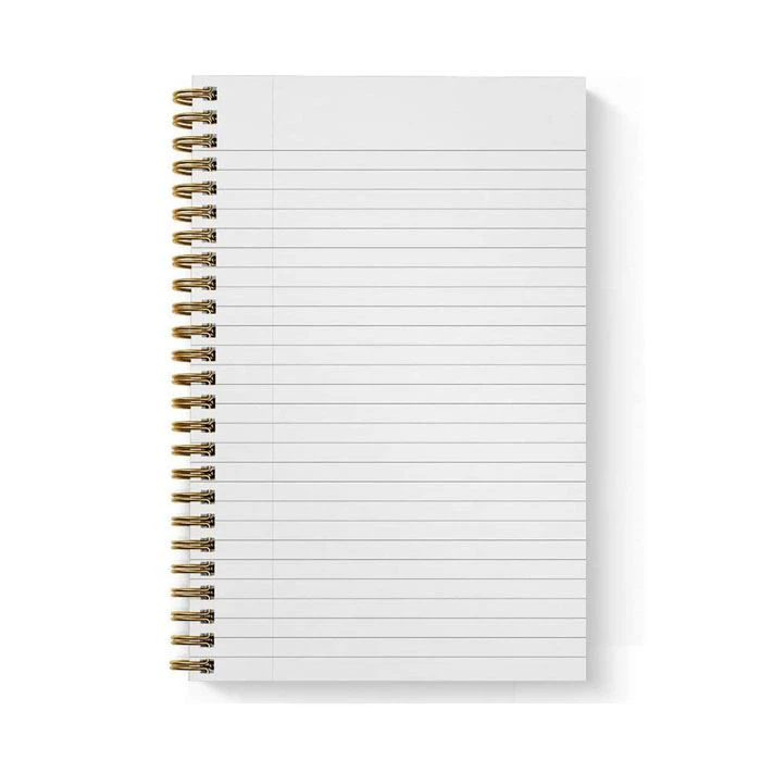 Gloss Laminated Gold Spiral Notebook Gloss Laminated Gold Spiral Notebook